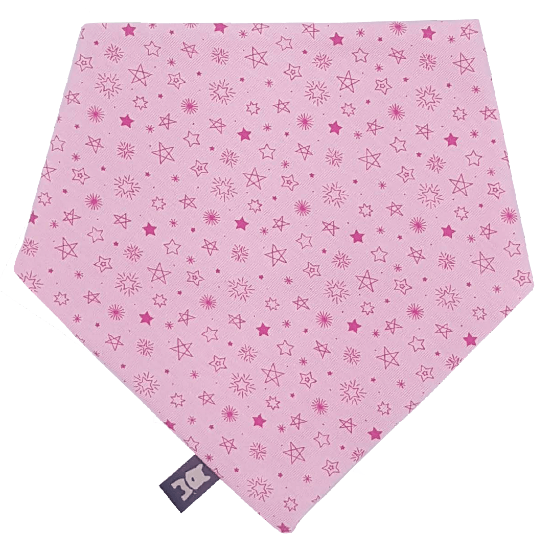 Bandana "Estrellas Rosas"