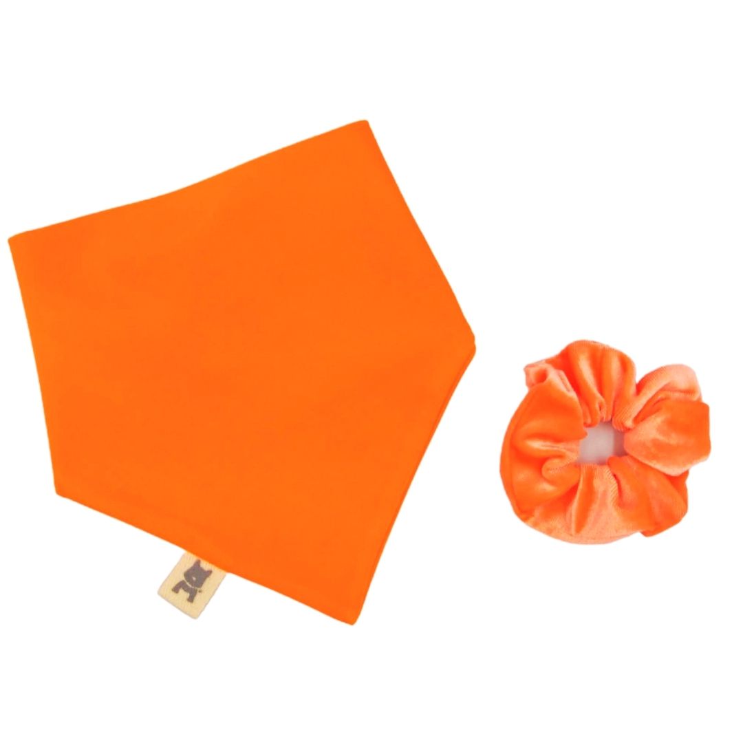 Match Scrunchie "Naranja Neony"